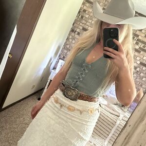 Jean Halter Top Size Large